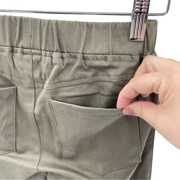 Umgee Khaki Moto Style Deep Tan Cotton Blend Stretch Pull On Jeggings Size Small - Picture 8 of 12